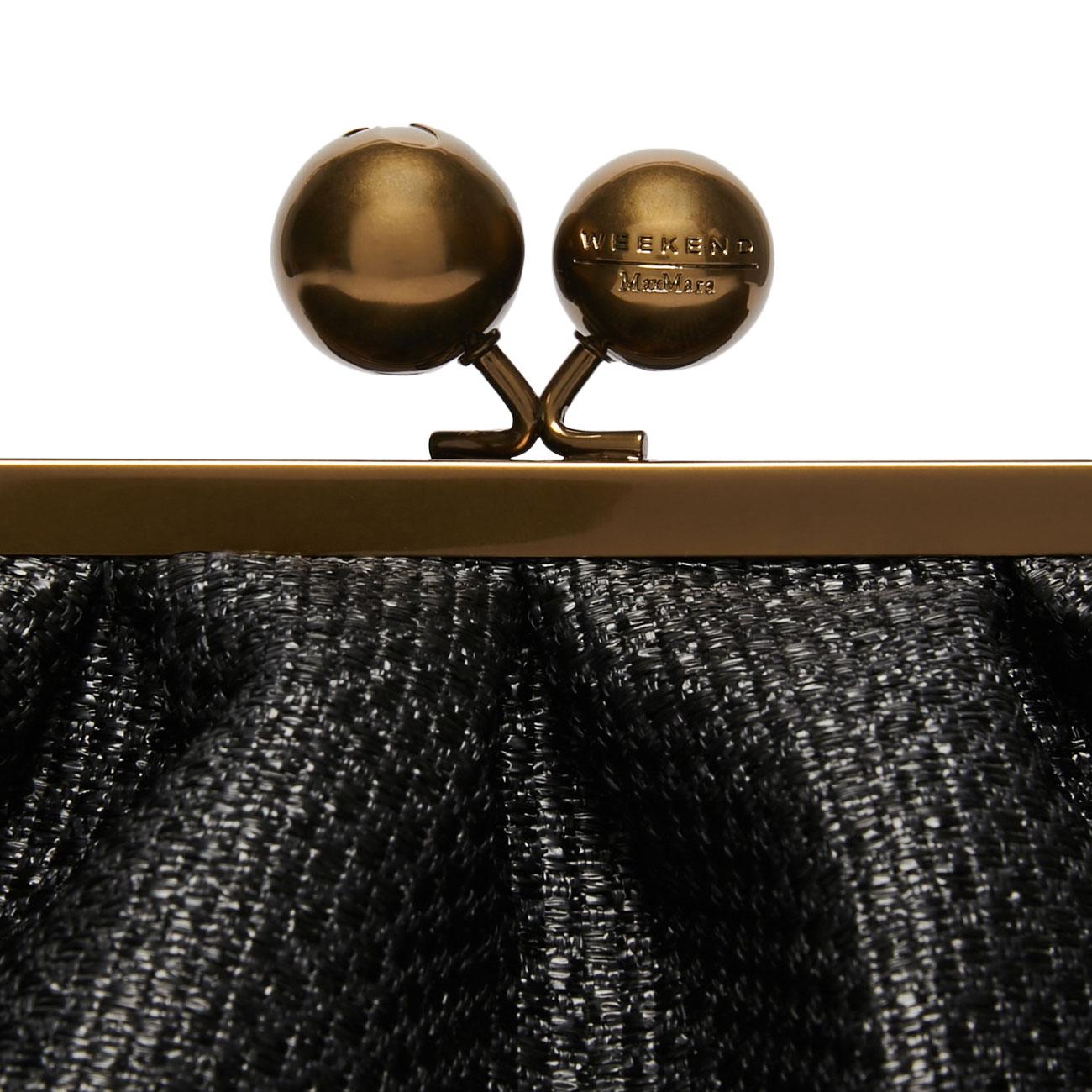 Borsa Pasticcino Belford Medium In Raffia Donna Nero BELFORD 2415511105600 002 NERO MAX MARA WEEKEND 