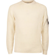 PULL. U. GC A COSTINE C/TASCHINO SULLA MANICA C/LENTE C.P. COMPANY 13CMKN204A/005292A 103 GAUZE WHITE C.P. COMPANY 