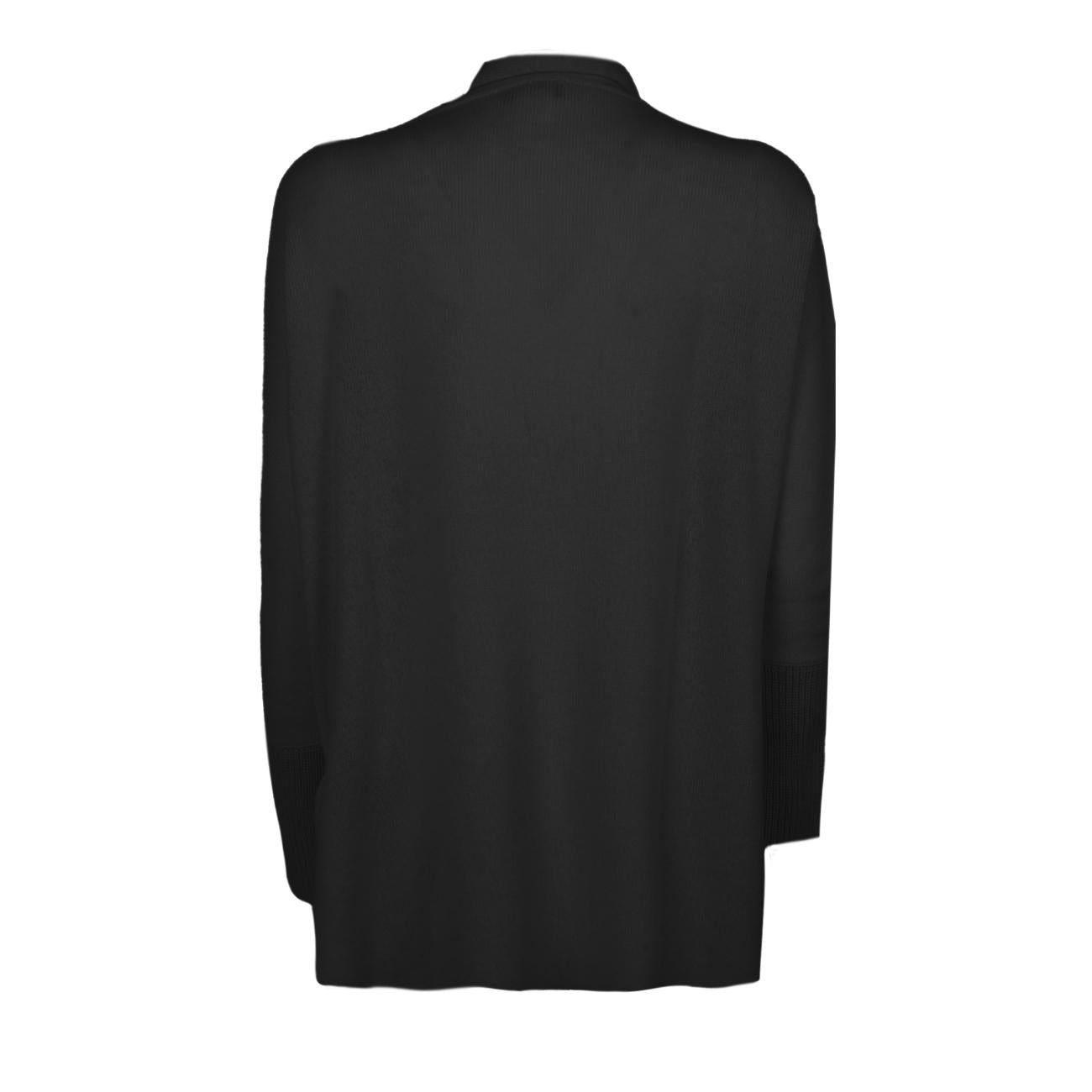 Cardigan Lungo In Cashmere Donna Black 46741 999 BLACK LE TRICOT PERUGIA 
