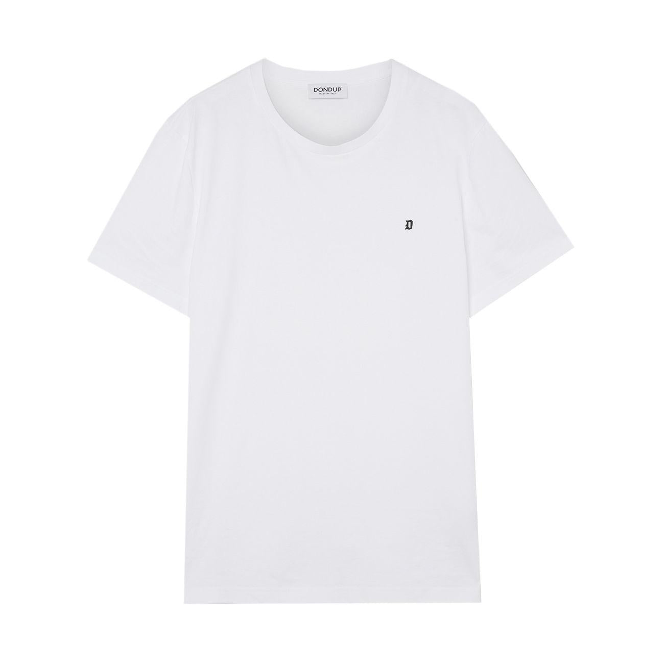 T-Shirt In Cotone US198 JF0271U ZL4 000 BIANCO DONDUP 