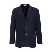 Giacca In Lana Con Tre Bottoni Uomo Blu Navy N2902J/BAP430 0782BLUNAVY BOGLIOLI 