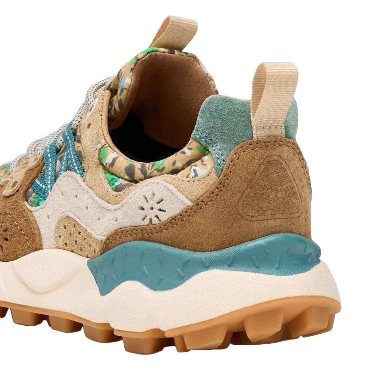 Sneakers Yamano 3 Stampa Florale Donna Marrone Chiaro Marrone Scuro 4D30001201781740 LIGHTBROWN/DARKBROWN FLOWER MOUNTAIN 