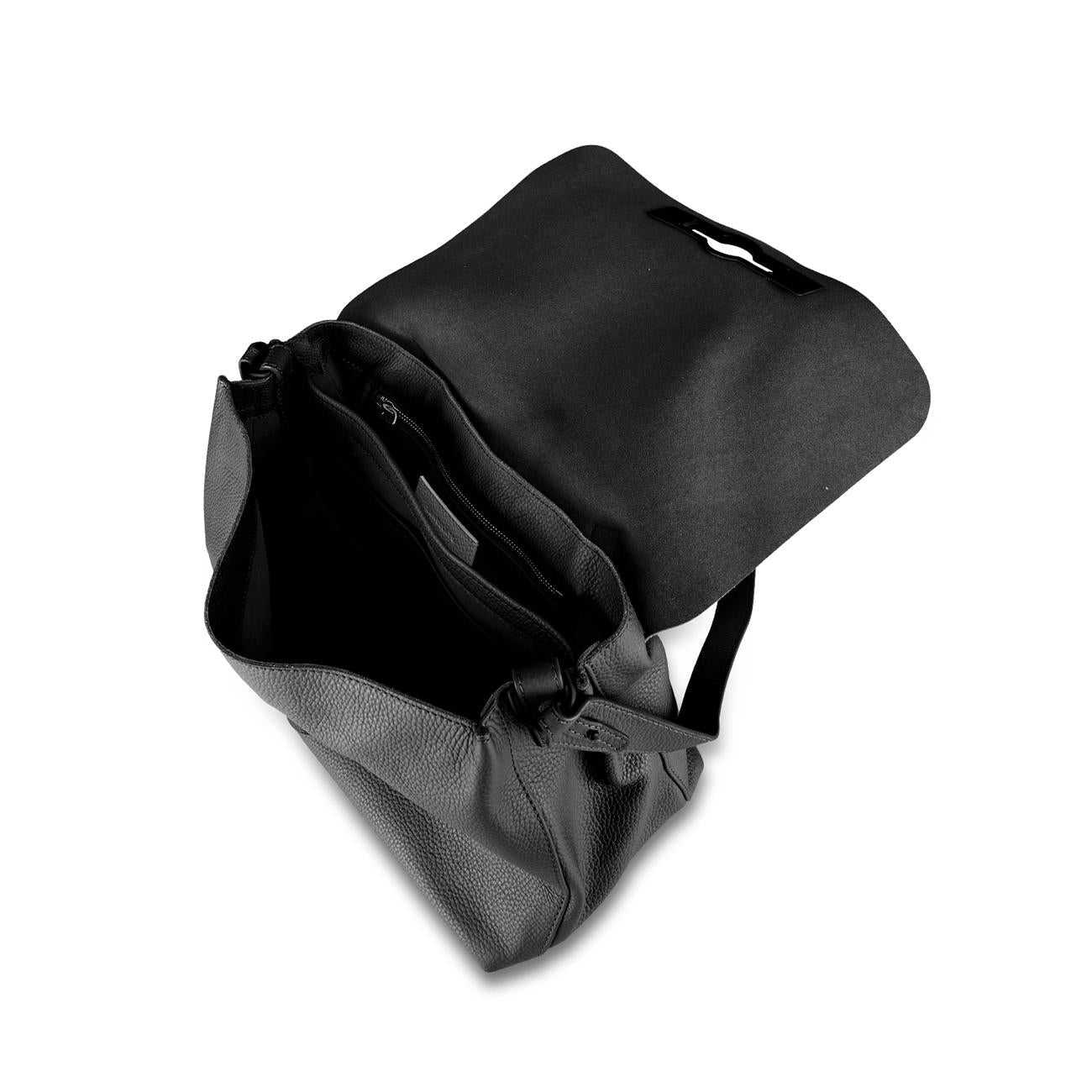 Borsa Postina M Pura Hooked Donna Black Etna 068000 0650000 M Z0001 BLACK ETNA ZANELLATO 