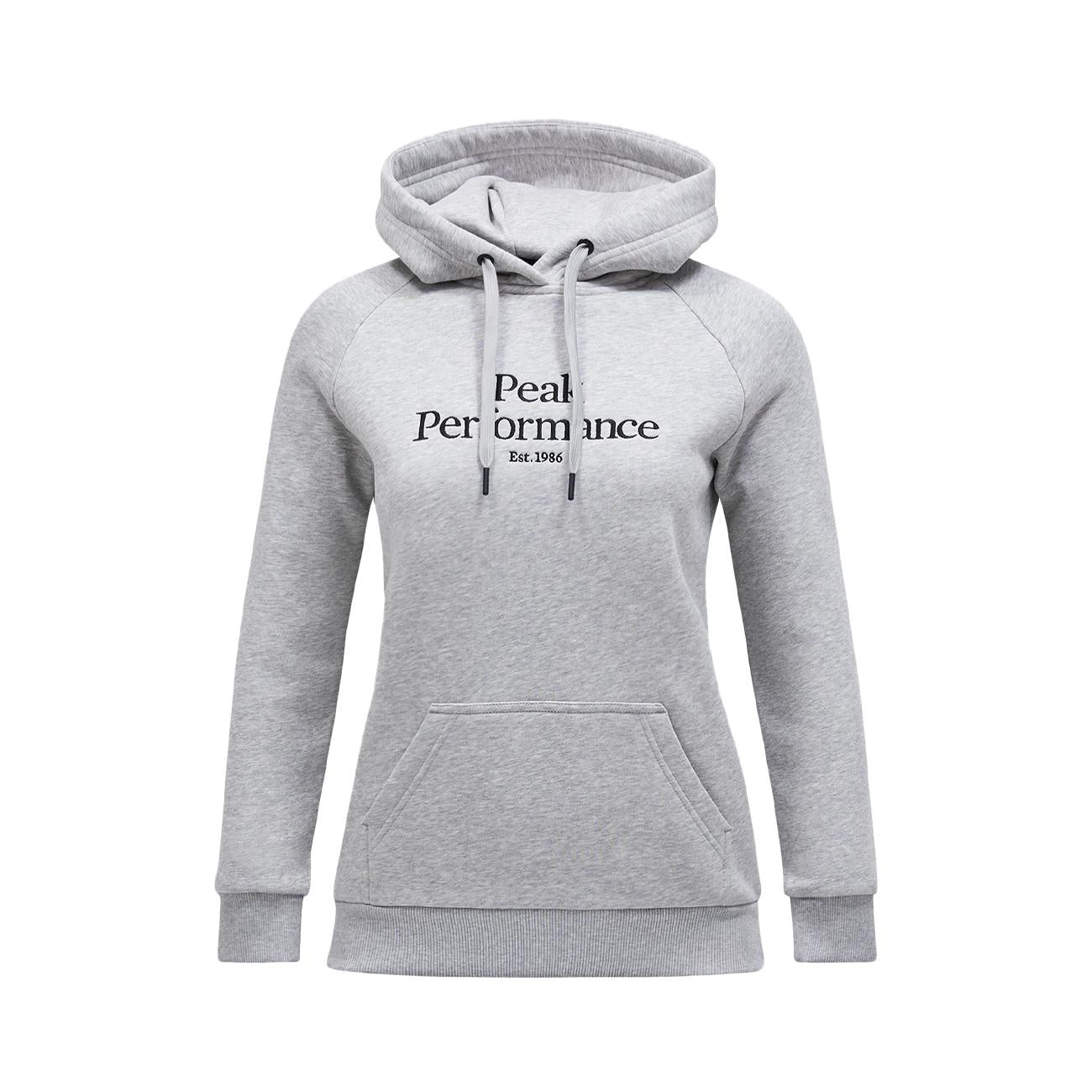 Felpa Original Donna Grey Melange Black G77747 080 MED GREY MELANGE/BLACK PEAK PERFORMANCE 