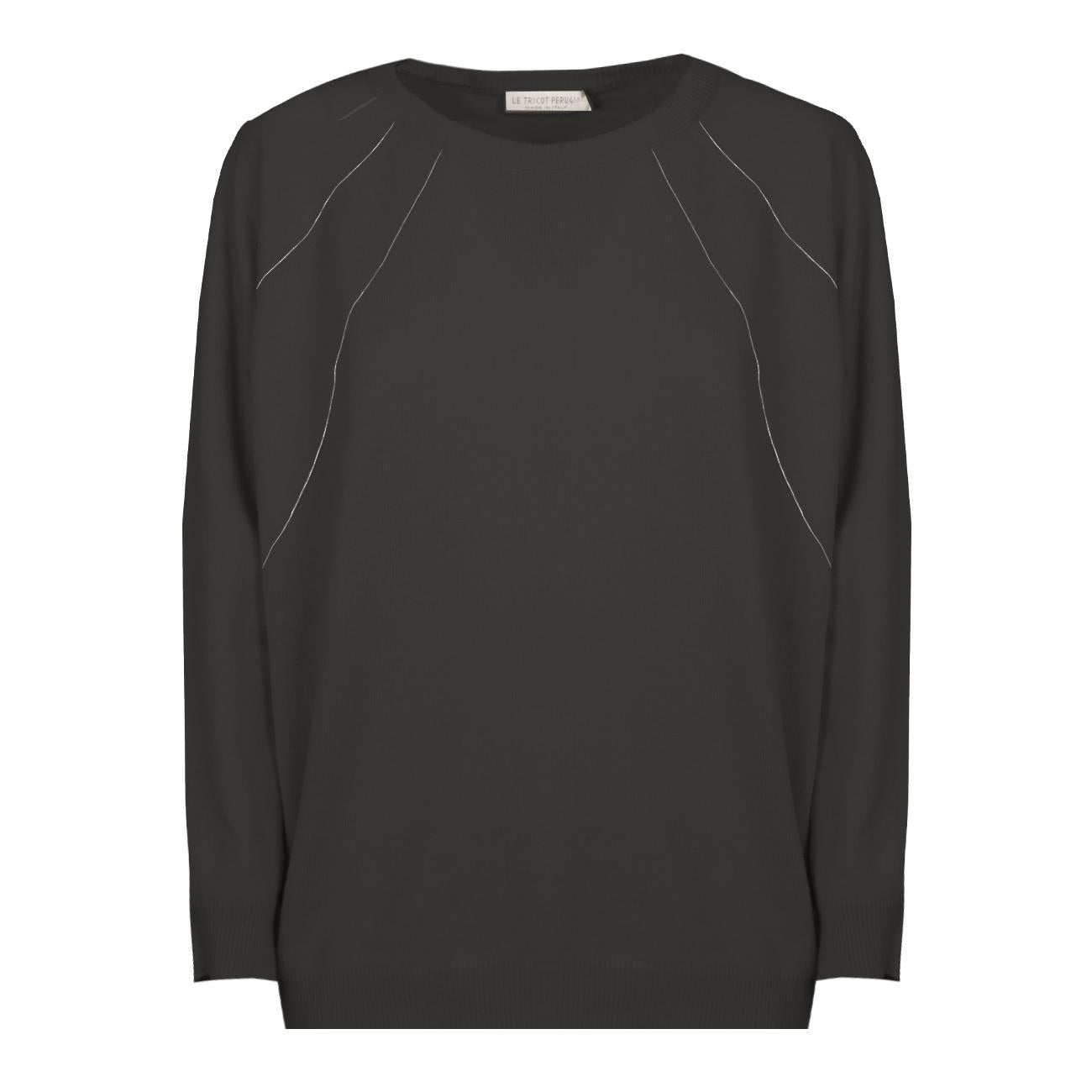 Pullover In Lana E Cashmere Donna Grigio Scuro 46463 5362 D.GREY LE TRICOT PERUGIA 