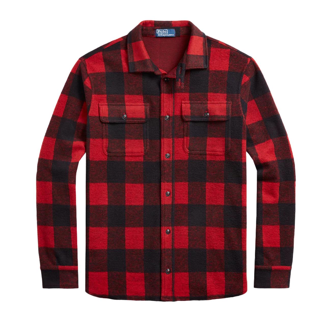 Camicia Sportiva Uomo Madison Red Polo Black 710881648 004 MADISON RED/POLO BLACK POLO RALPH LAUREN 