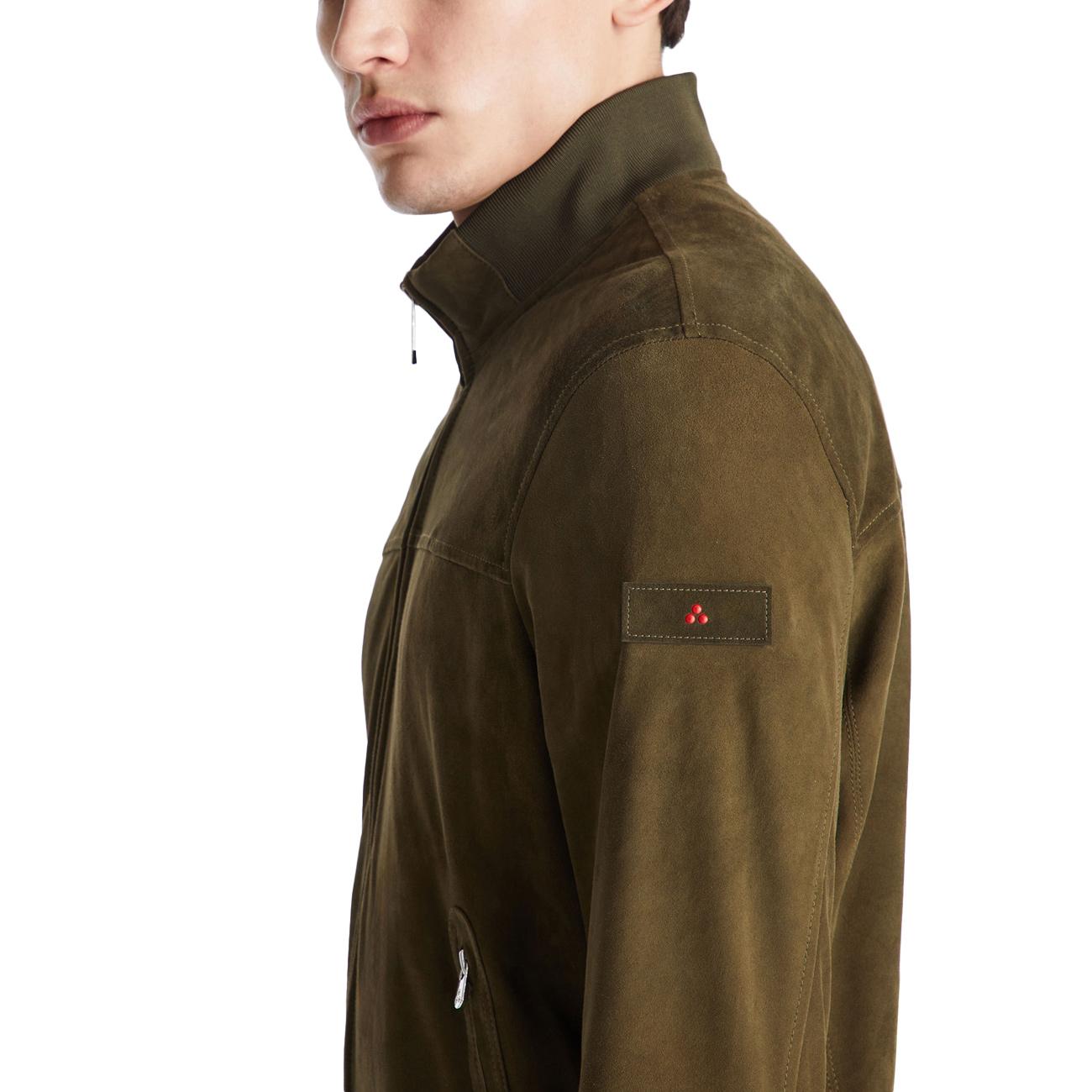 Giacca Sands Suade PE 08 In Pelle Scamosciata PEU5743 99012407 471 VERDE MILITARE PEUTEREY 