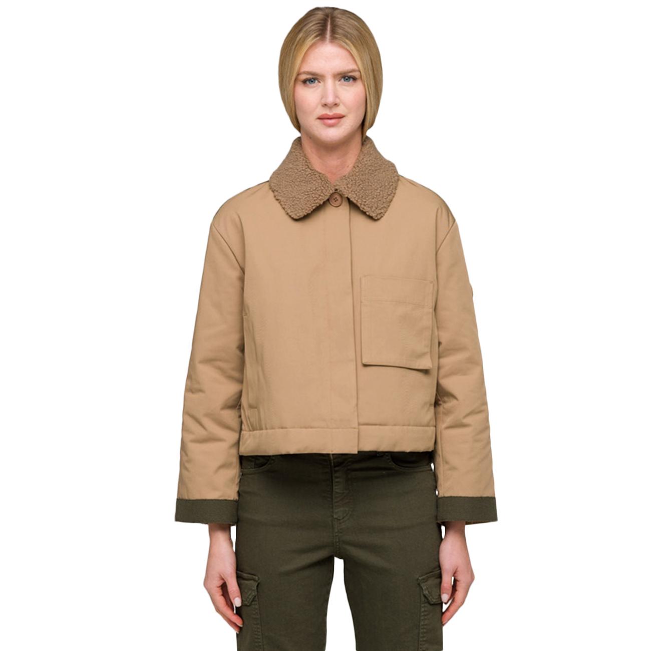 Cappotto Corto Con Colletto XD6773 CO02 AMBRA HOX 