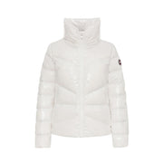 Piumino Corto Collo Alto Nylon Laccato Donna Bianco 2296/8XV 01 BIANCO COLMAR ORIGINALS 