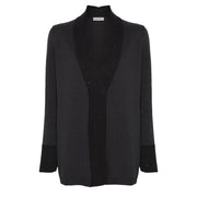 Cardigan D. Lana Cashmere Le Tricot Perugia 46533 999 BLACK LE TRICOT PERUGIA 