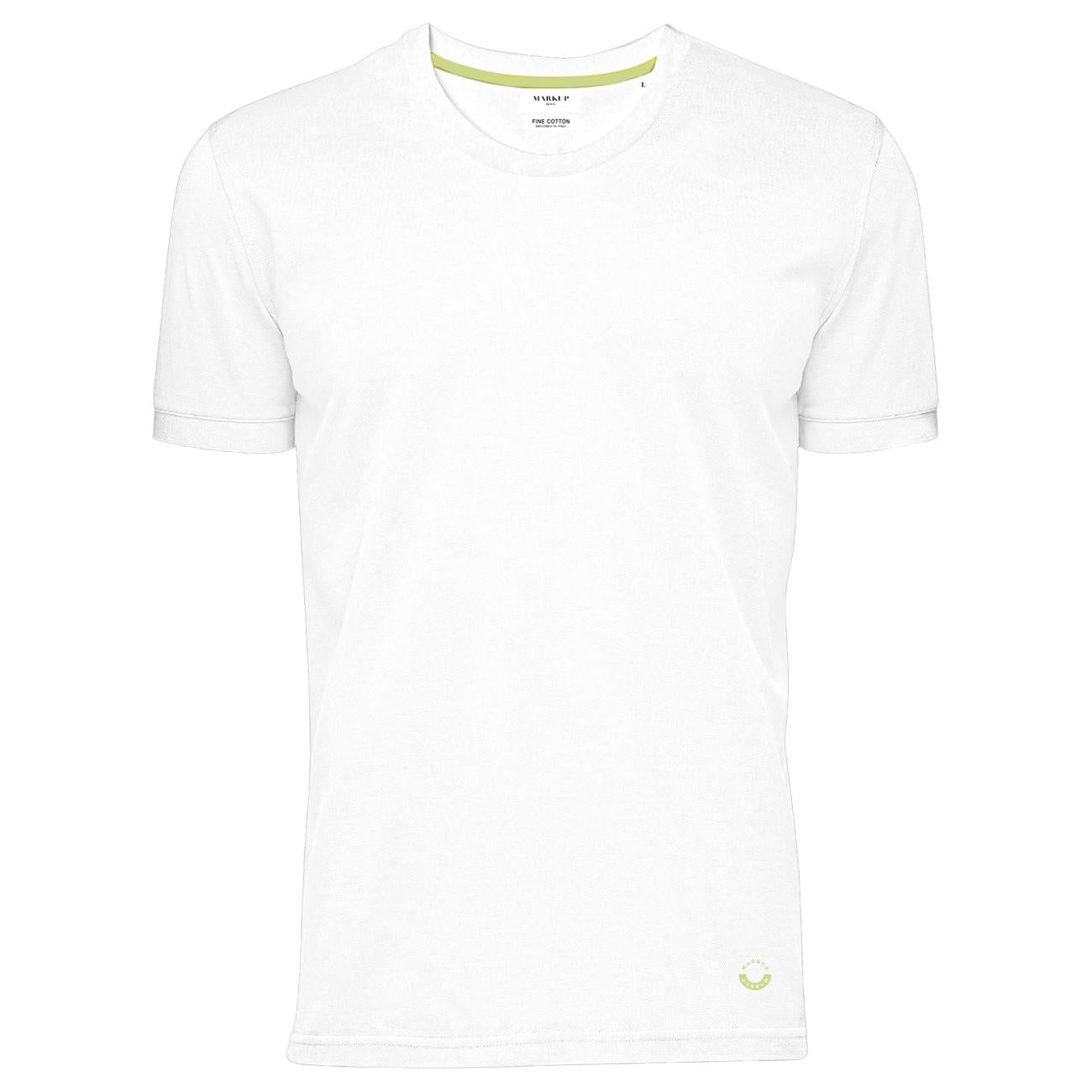 T-Shirt Piquet Di Cotone Extrafine MK11004 BIANCO MARKUP 