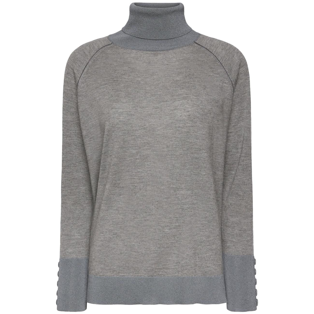 Maglia Dolcevita Soft Touch M476Z000609N 023 GREY MELANGE ELENA MIRO' 