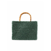 BORSA D. CROCHET BAG BAMBOO HANDLES CHICA VENERE.FO FOREST CHICA 