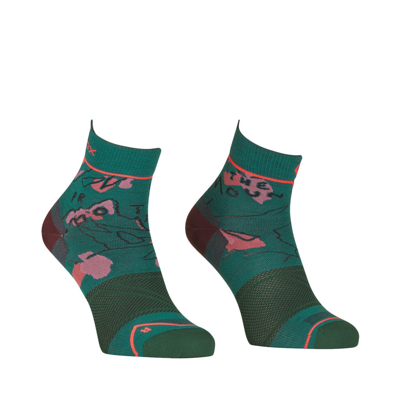 CALZE D. ALPINE LIGHT QUARTER SOCKS ORTOVOX 54791 PACIFIC GREEN ORTOVOX 