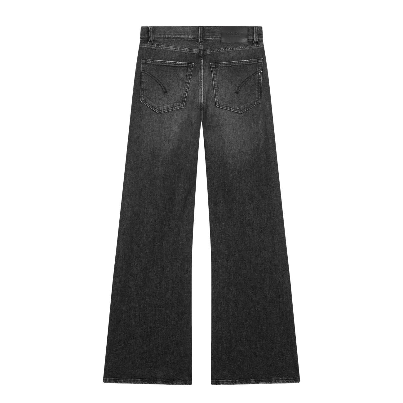 Jeans Amber A Zampa DP619 DS0215D HS9W 999 NERO DONDUP 