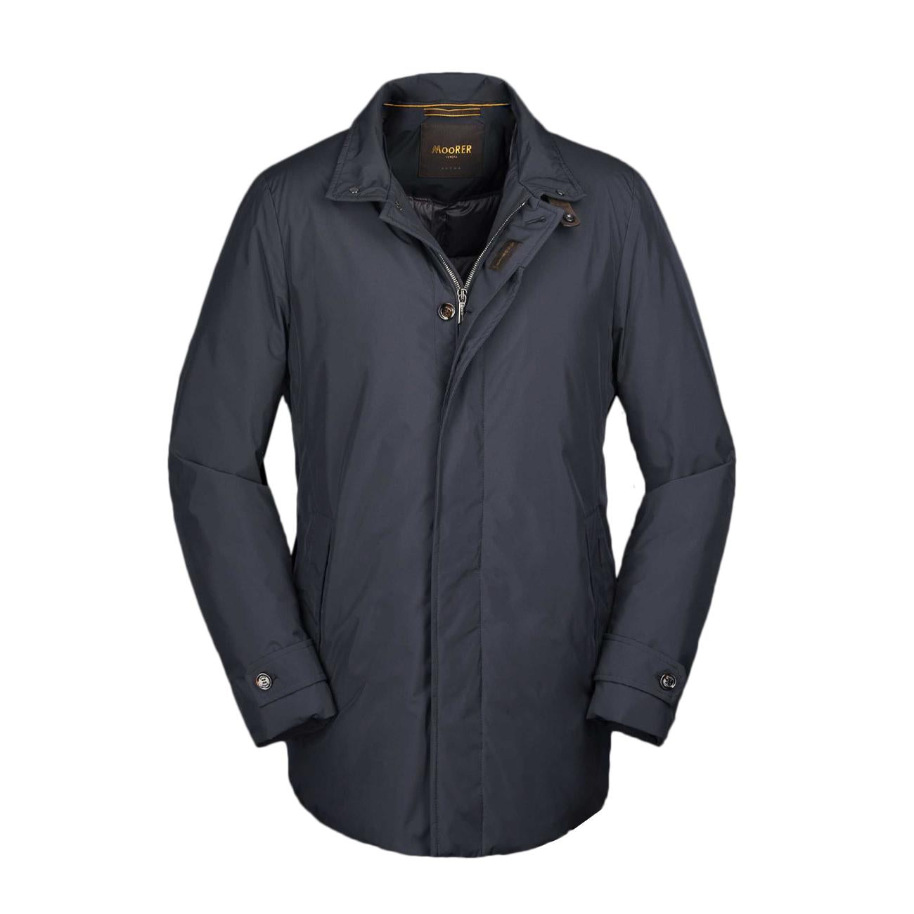 Cappotto Raffaello Stp Con Cappuccio Staccabile Uomo Blu MOUGI100261 U0498 BLU MOORER 