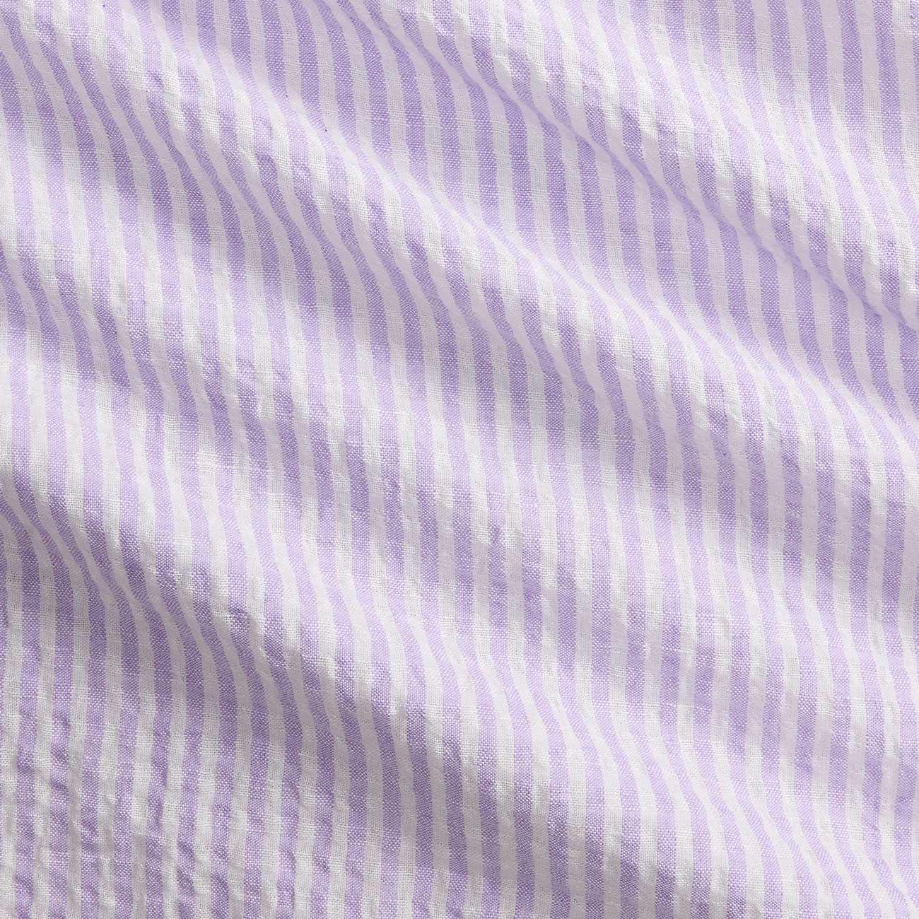 Camicia Seersucker A Righe 710B16700 003 7232C LAVENDER WHITE POLO RALPH LAUREN 
