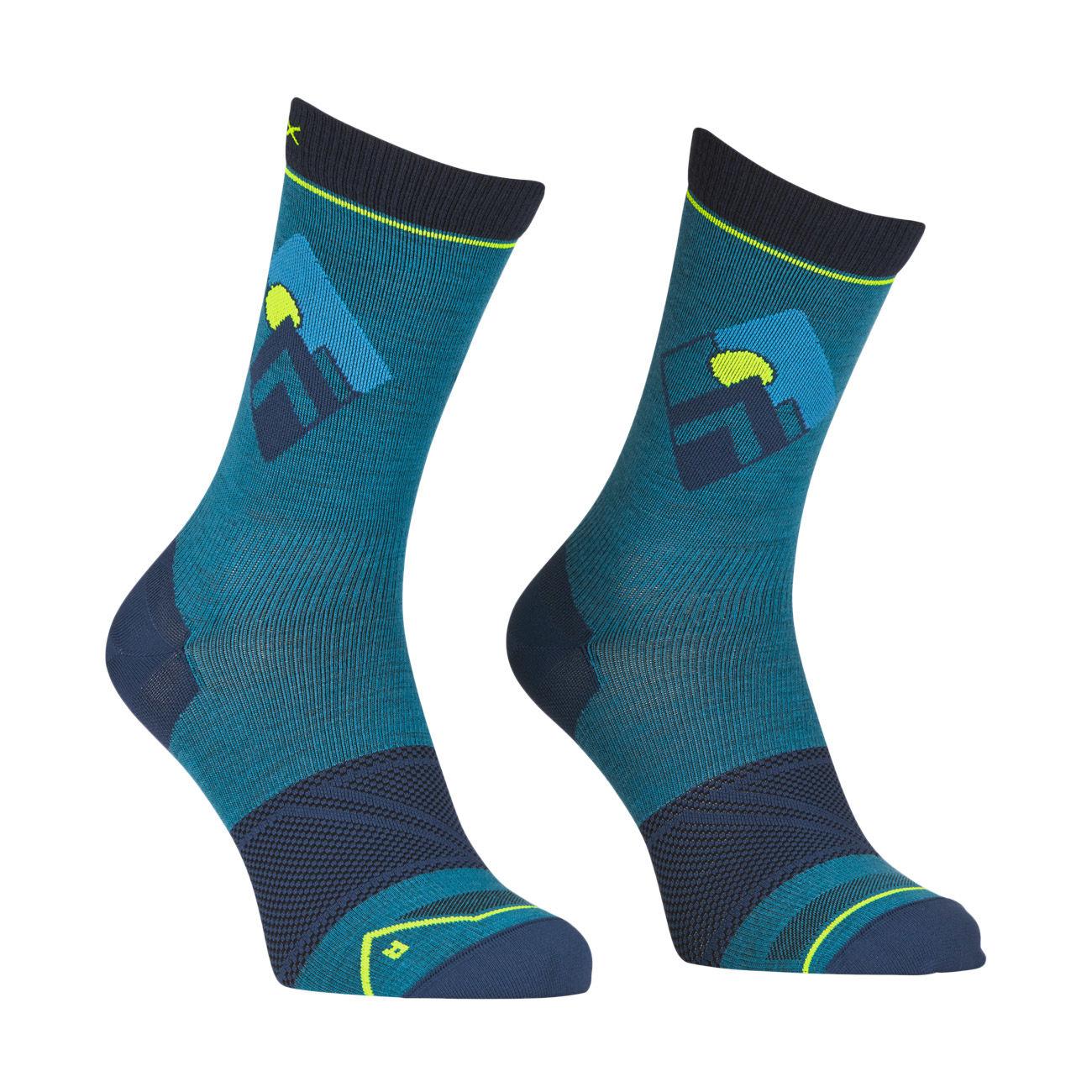 CALZE U. ALPINE LIGHT COMP MID SOCKS ORTOVOX 54892 MOUNTAIN BLUE ORTOVOX 