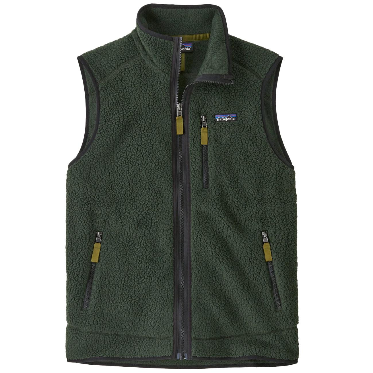 Gilet In Pile Retrò Da Uomo 22821 OLGG/OLD GROWTH GREEN PATAGONIA 