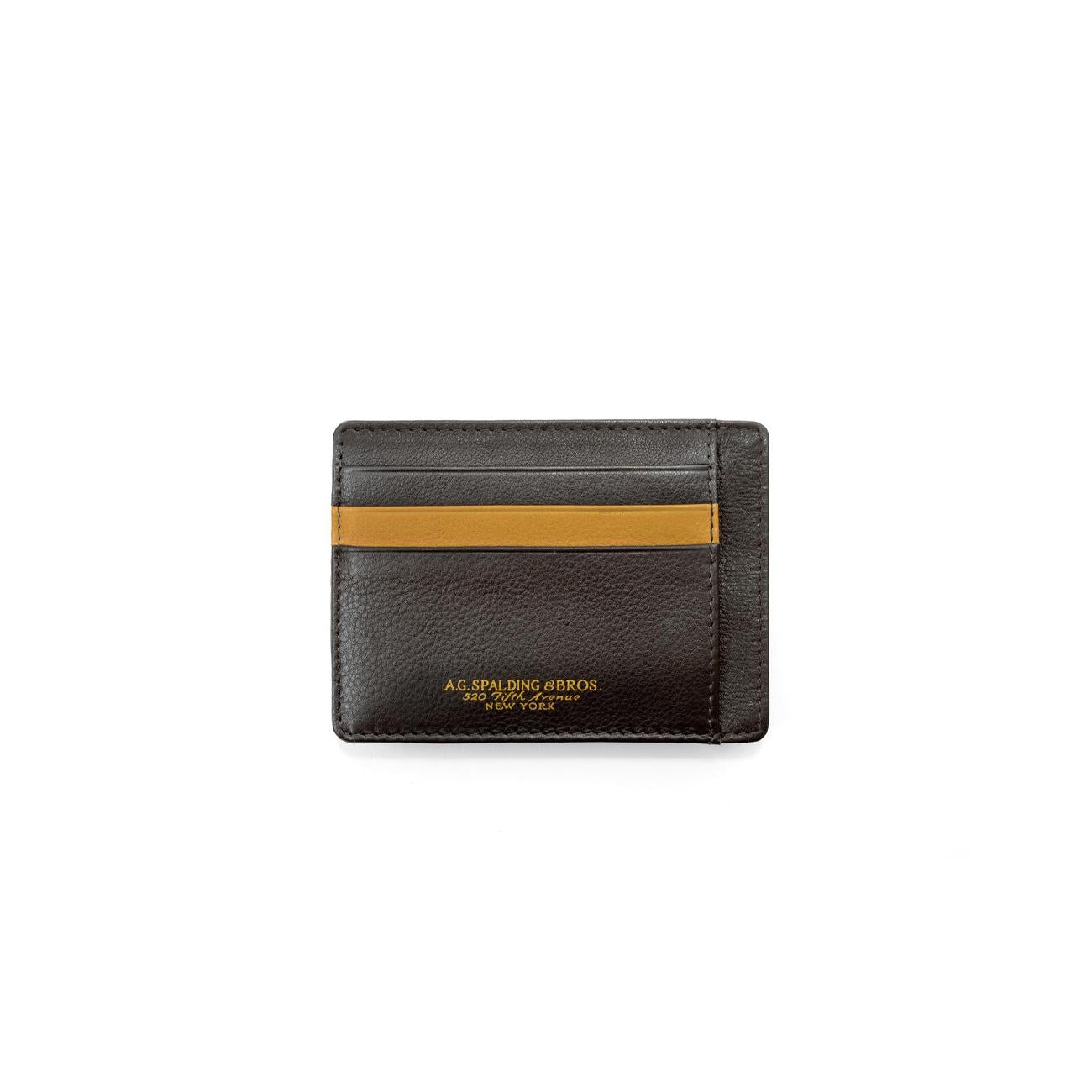 Porta Carte Manhattan Uomo Marrone Giallo 175454F 971 MARRONE/GIALLO A.G. SPALDING&BROS 