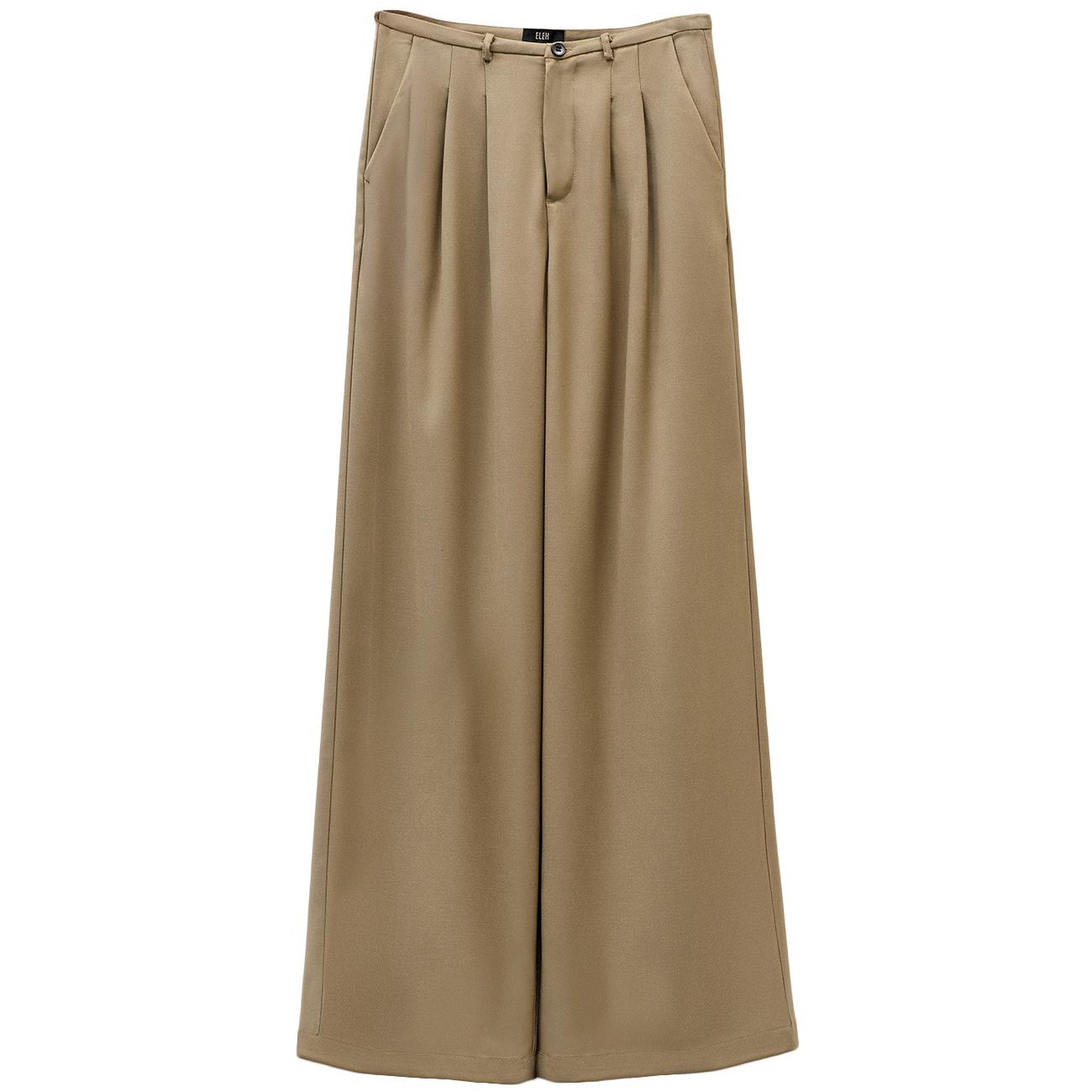 Pantaloni Con Pinces EFW250023 VERDE OLIVA ELEH 