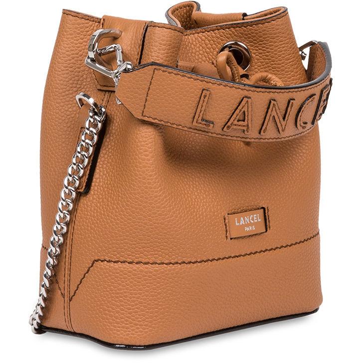 Borsa Ninon Mini Bucket Cammello A11466 20 CAMEL LANCEL 