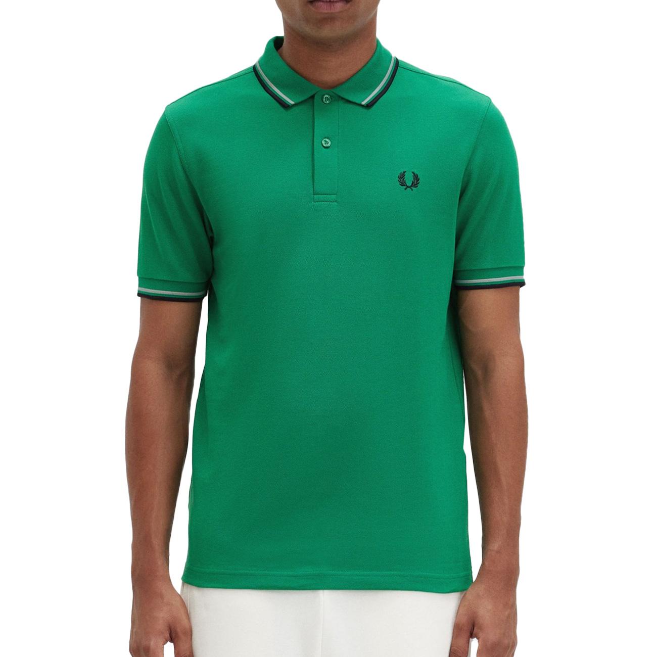 Polo Twin Tipped Uomo Green M3600 R34 FP GREEN FRED PERRY 