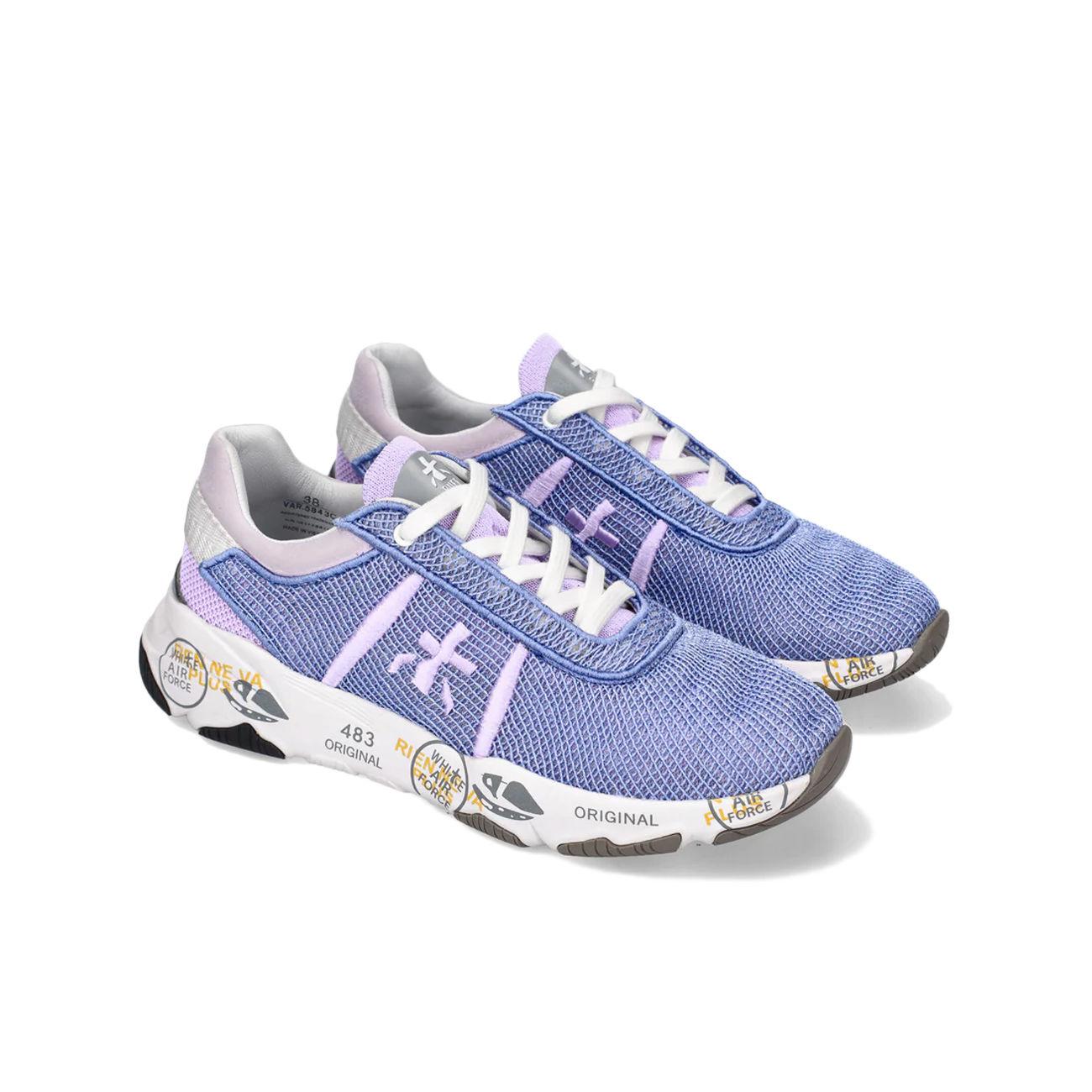 SNEAKERS D. RETE INTERAMENTE SKETCH PREMIATA BUFF VAR 5843 LILAC/WHITE/BLUE AVIO PREMIATA 