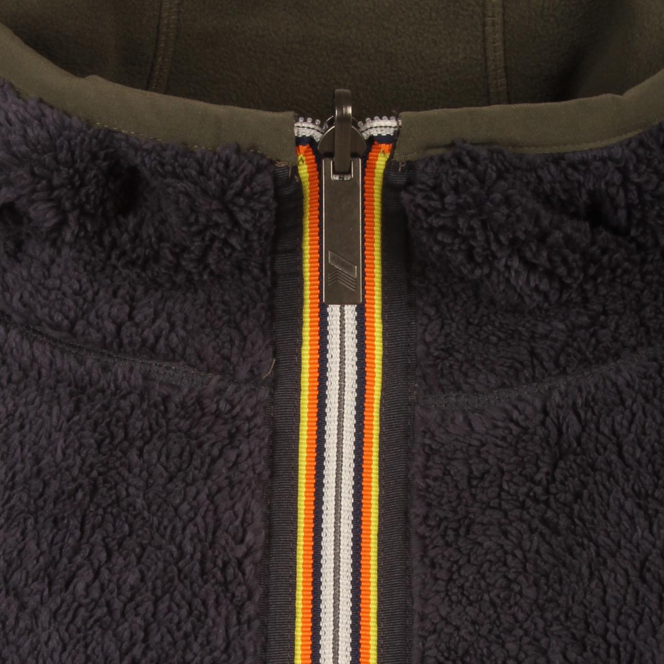 Pile Jacques Polar Double Uomo Green Blackish K21112W AF0 GREEN BLACKISH/BI K-WAY 