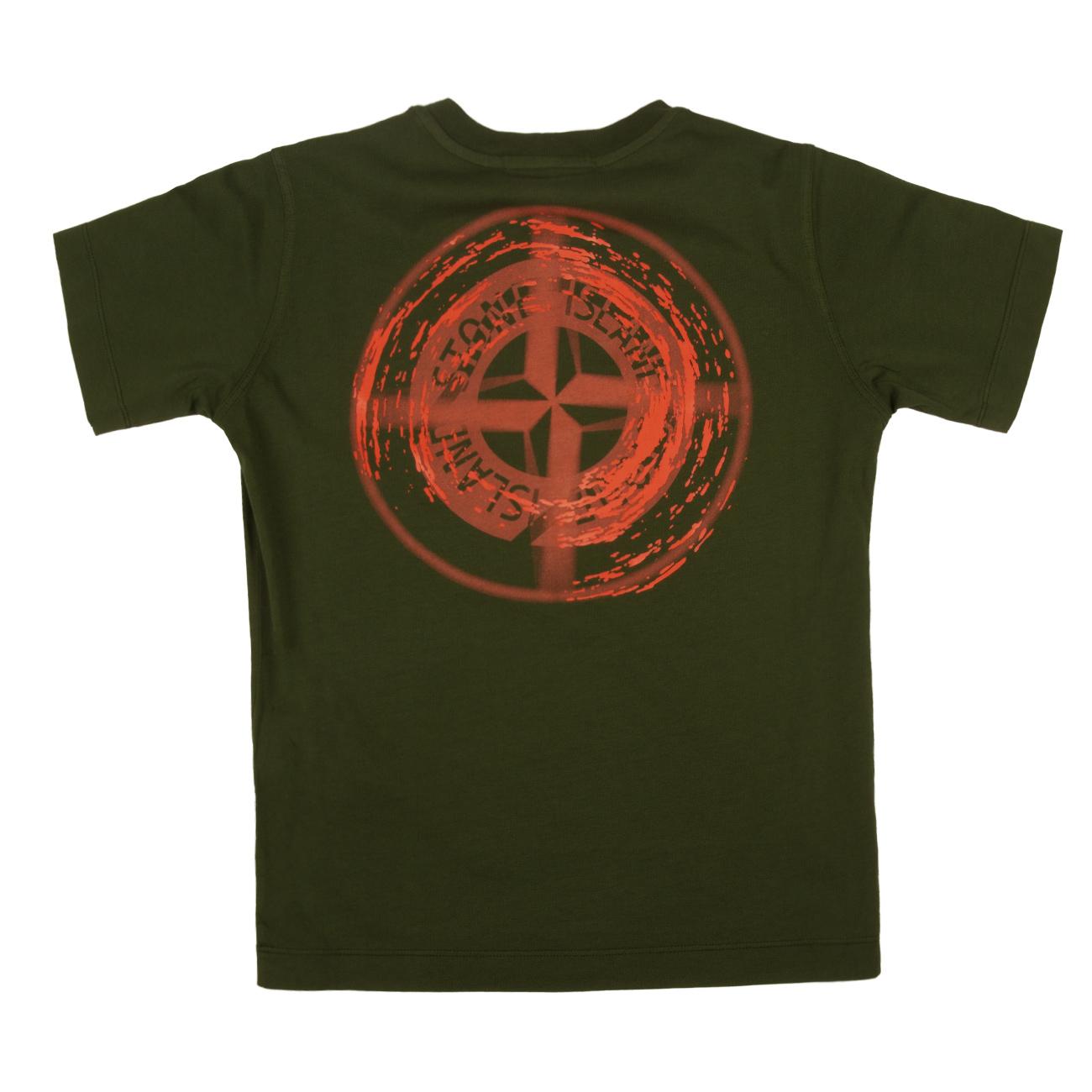 T-Shirt Drop Shot One Bambino Bottlegreen 781621053 V0053 BOTTLEGREEN STONE ISLAND 