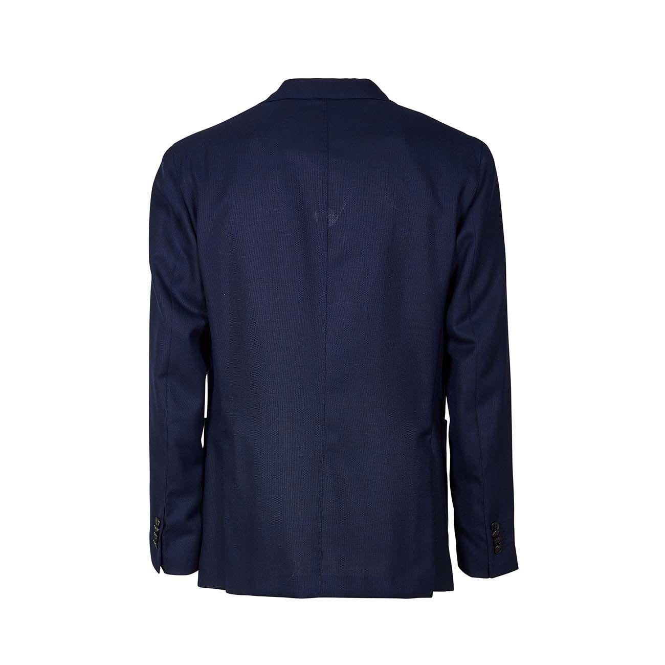 Giacca 2 Bottoni In Lana Operata Uomo Navy N1302E/BAS534 NAVY BOGLIOLI 