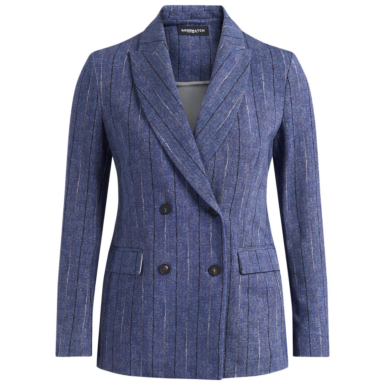GOODMATCH Blazer Doppiopetto Gessato AB5130 G78 BLUE PINSTRIPE 