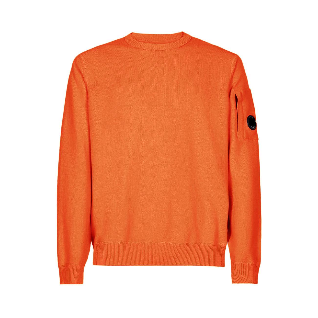 FELPA U. COTTON CREPE CREW NECK KNIT CP 14CMKN109A004128G 439/HARVEST PUMPKIN/ARANCIO C.P. COMPANY 