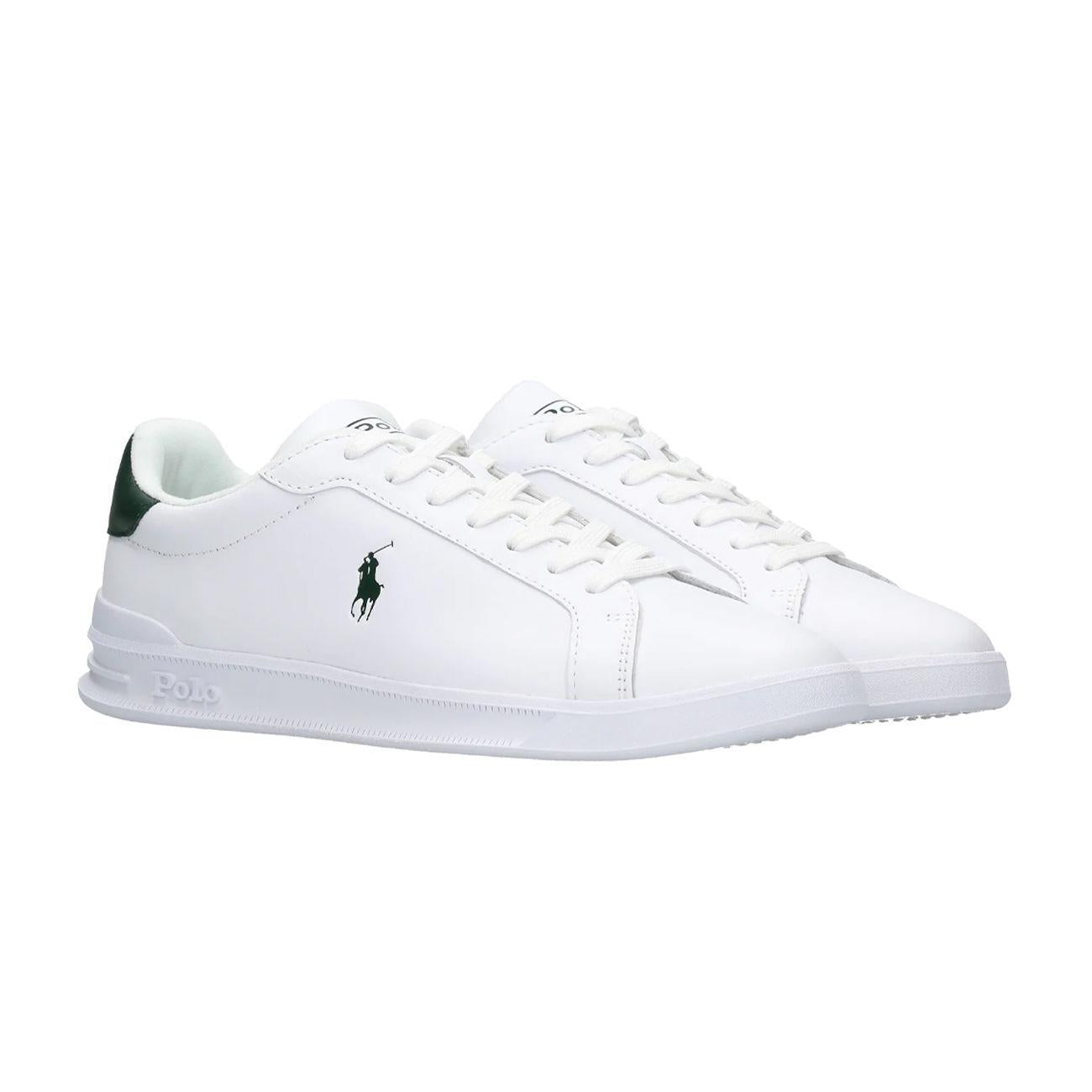 SNEAKER U. HRT CT II ATHLETIC SHOES POLO RALPH LAUREN 809829824 004 WHITE/COLLEGE GREEN PP POLO RALPH LAUREN 