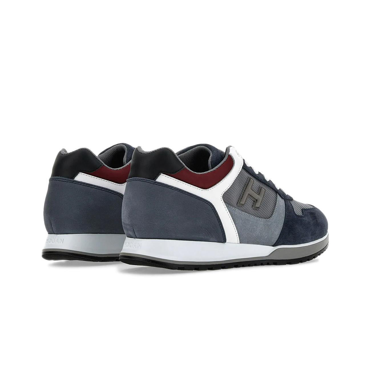 Sneakers H321 Uomo Grigio Blu Bianco HXM3210Y860RG6563X GRIGIO/BLU/BIANCO HOGAN 
