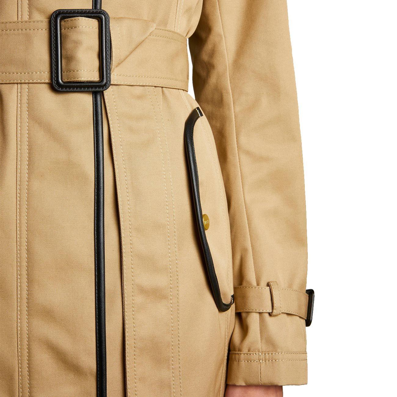 CAPPOTTO D. VIRGINIA REG. BOR. C/BORDINI IN PELLE FAY NAW50463940RHJC200 CANAPA/SABBIA FAY 