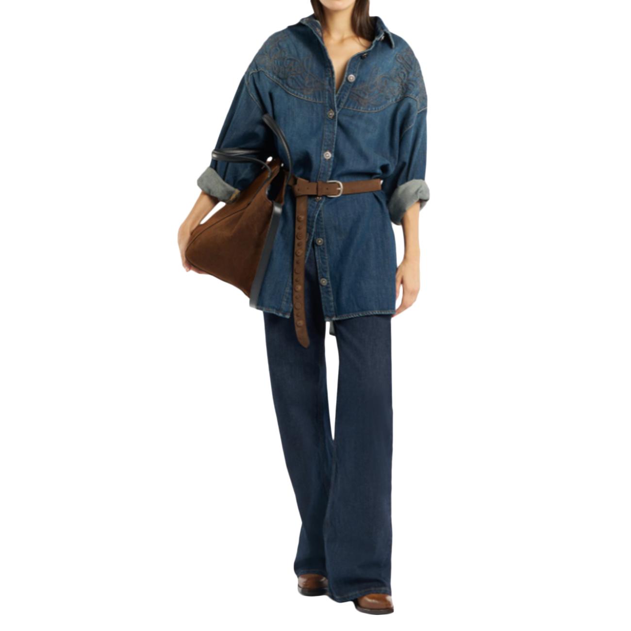 Pantalone Jacklyn Bottone Gioiello DP427B-DS0257D-LH1-DD-W25 800 DENIM MEDIO DONDUP 