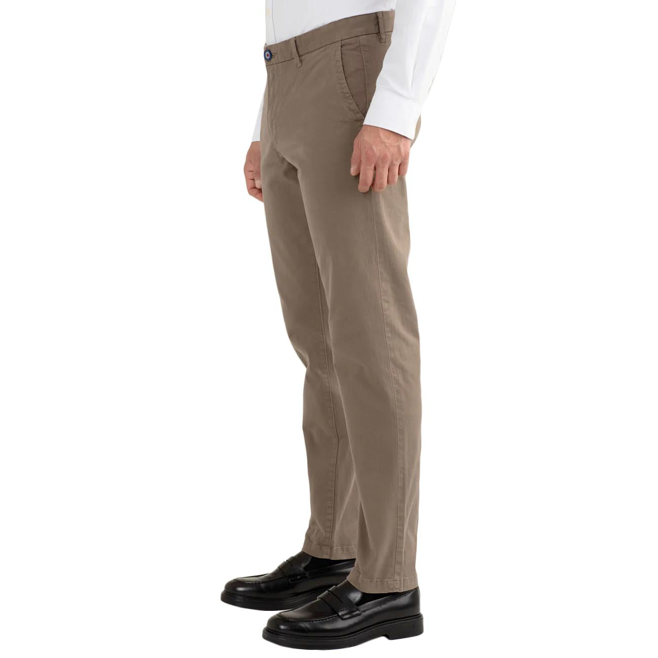 Pantalone Chino Slim Ft "Mr. Bryan" FMRAYMOND A0107 MUD FRED MELLO 