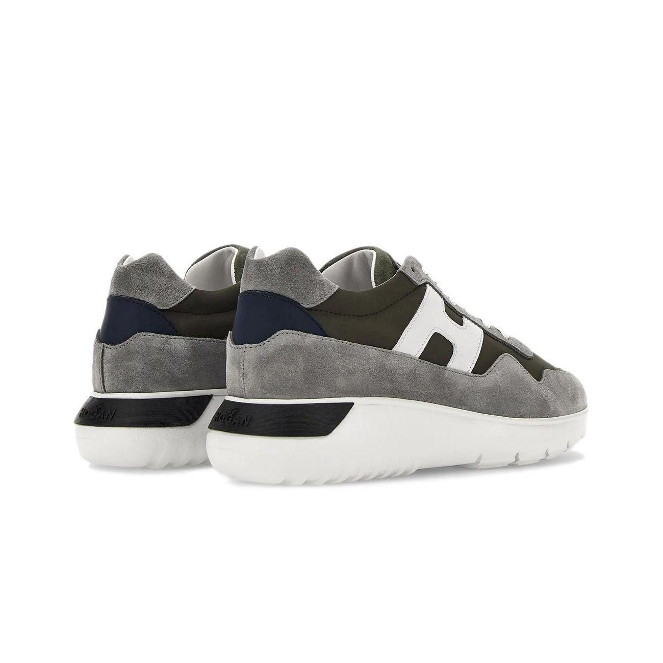 Sneakers Interactive 3 Uomo Verde Nero Bianco HXM3710AJ15MSN543W VERDE/NERO/BIANCO HOGAN 