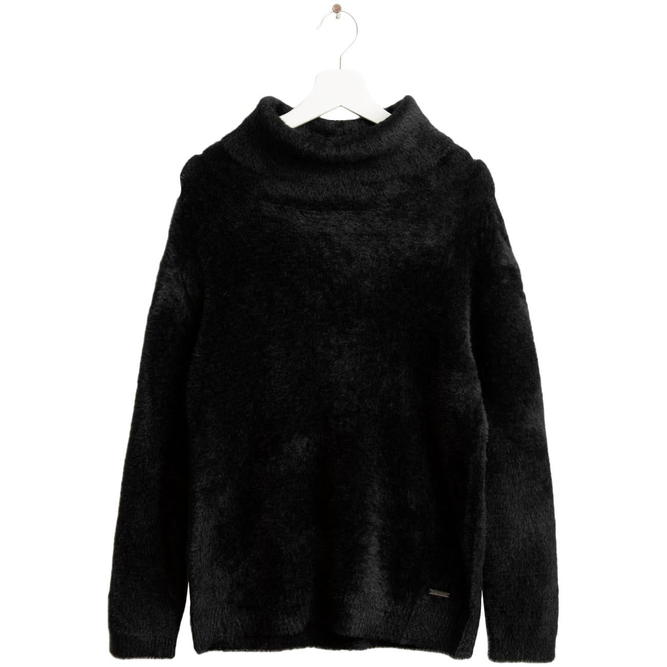 Maglia Dolcevita Effetto Pelliccia FW25W23MD A0951 BLACK FRED MELLO 