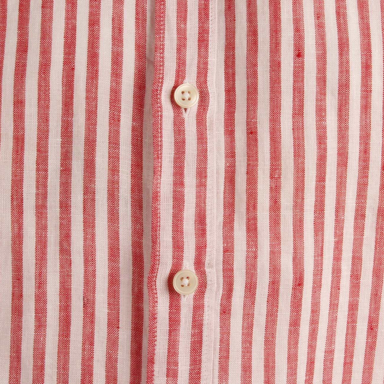 Camicia Rigata Uomo Bianco Rosso U3ECUU RL1/B.CO/ROSSO GUGLIELMINOTTI 