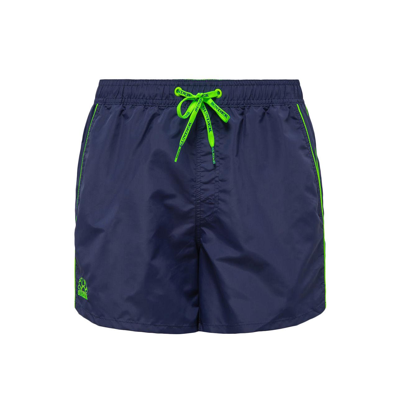 Costume Da Bagno Corto Vita Elasticata Uomo Navy M700BDTA100 00704NAVY SUNDEK 