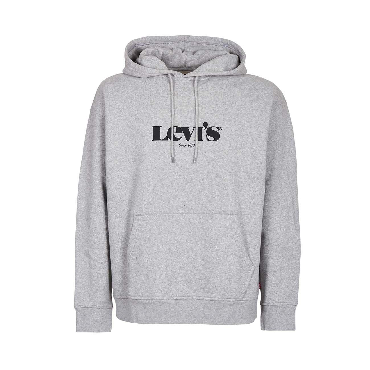 Felpa Relaxed Graphic Uomo Light Grey Melange LEVI/38479/0040 LIGHTGREYMELANGE LEVIS 