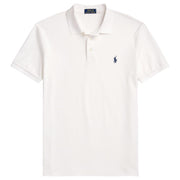 Polo In Rete Elasticizzata Slim Fit 710941439 002 WHITE POLO RALPH LAUREN 
