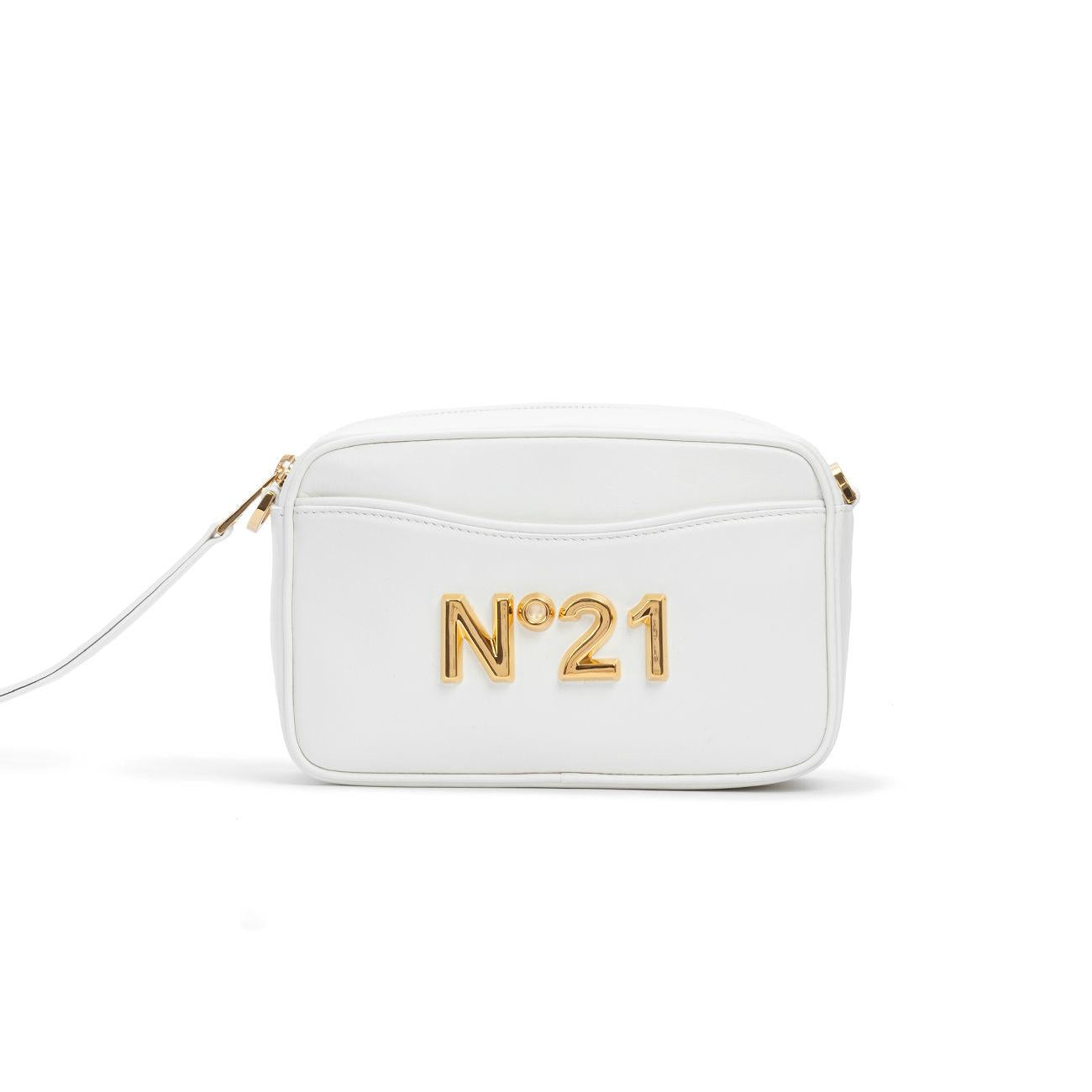 N°21 Borsa Camera Bag In Pelle Donna Bianco N21/22EBP0920TR01 W001WHITE 