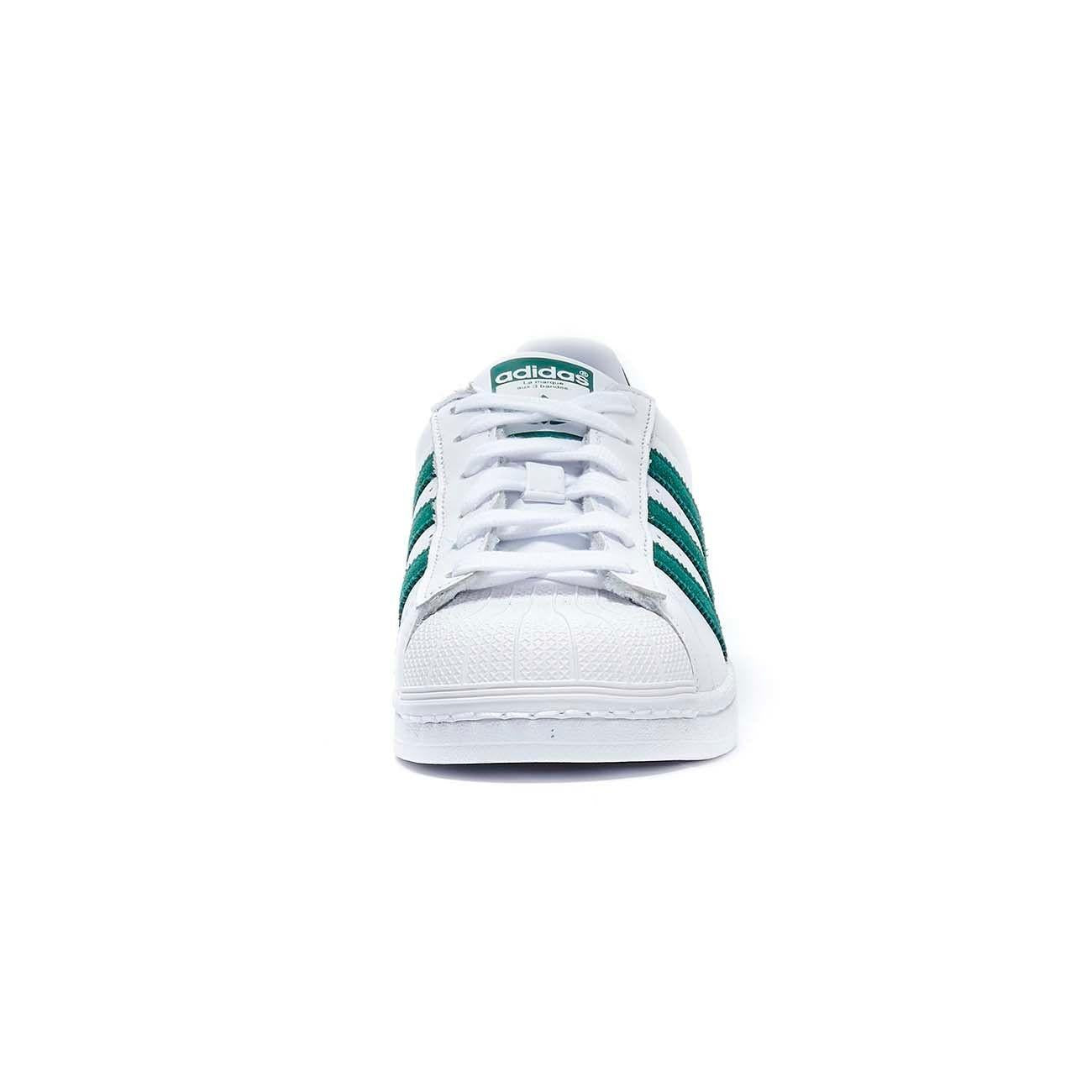 Sneaker Superstar Donna White Green EE4473 FTWWHT/CGREEN ADIDAS 