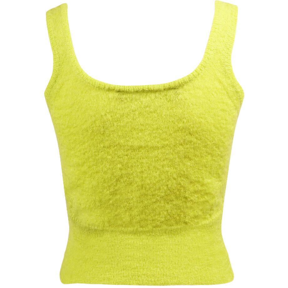 Top Cropped In Mohair Donna Verde Acido FTI22MK0970XXXXXX 0472 VERDE ACIDO FEDERICA TOSI 
