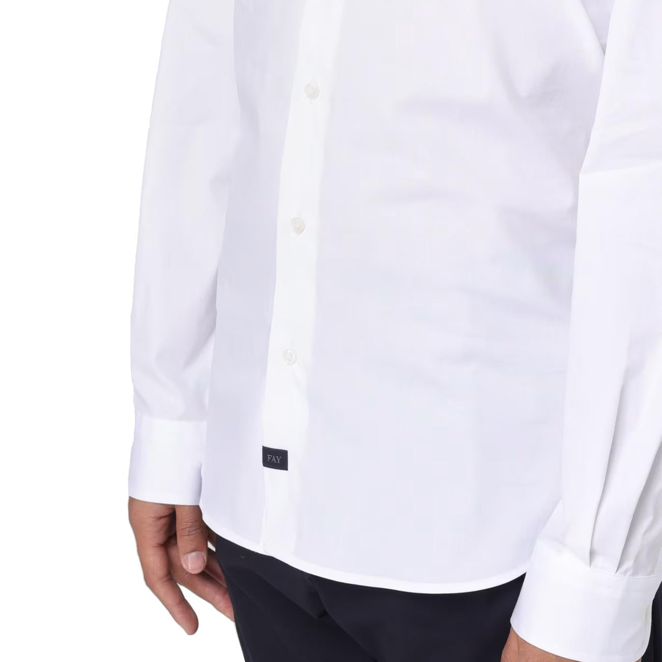 Camicia New Button Uomo Bianco NCMA148258SORMB001 BIANCO FAY 