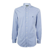 Camicia Popeline Slim Fit Uomo Light Blue White 710859881 001 LIGHTBLUE/WHITE POLO RALPH LAUREN 