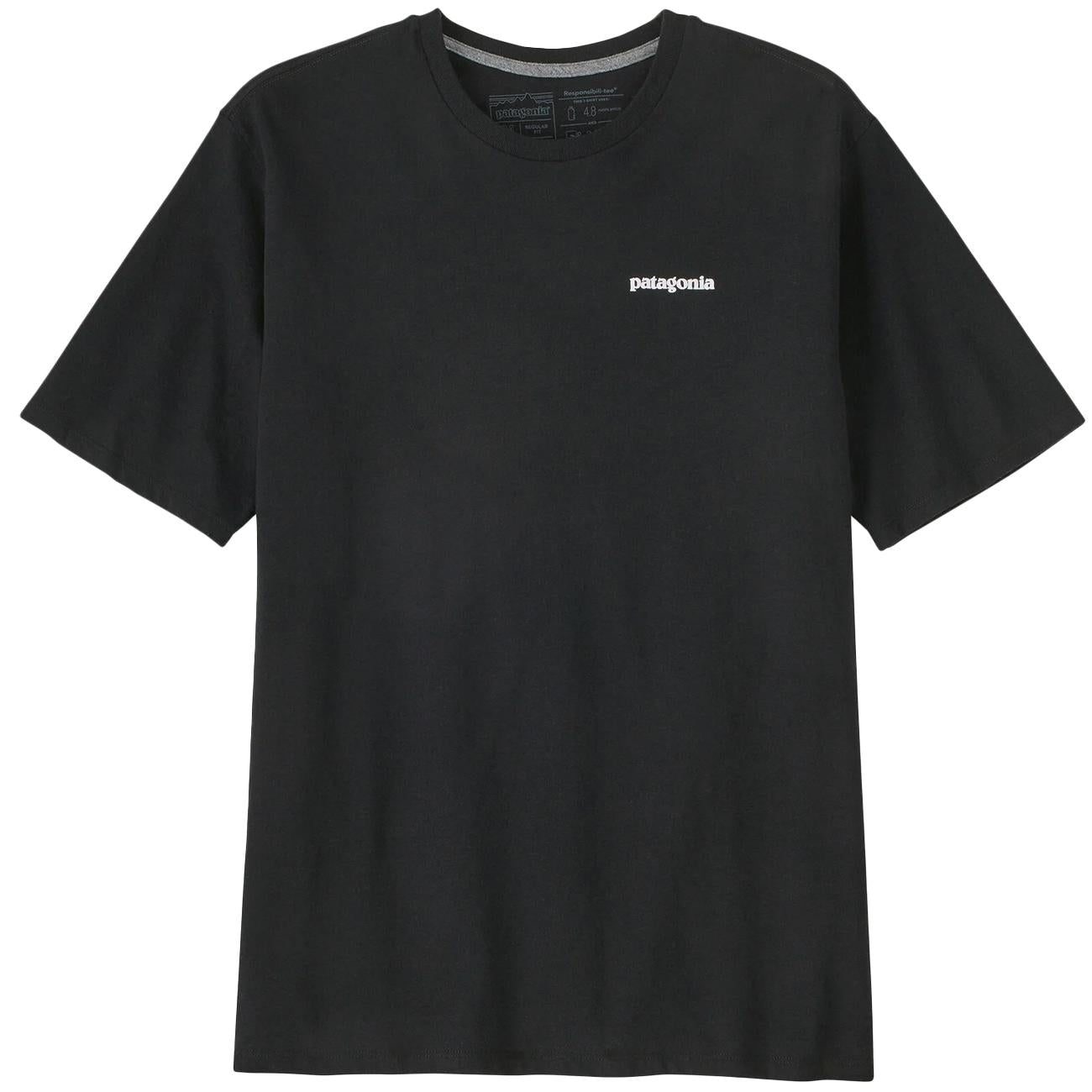 Men's P-6 Logo Responsibili-Tee® 38504 BLK/BLACK PATAGONIA 